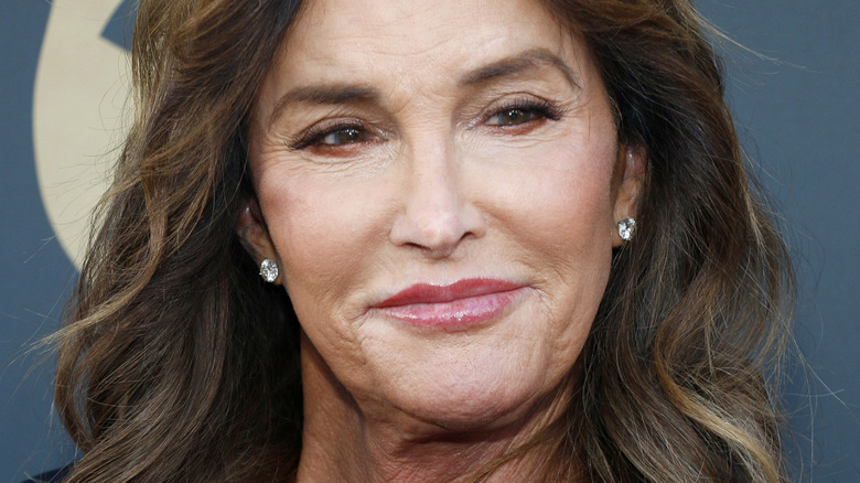 Caitlyn Jenner poses in stud earrings