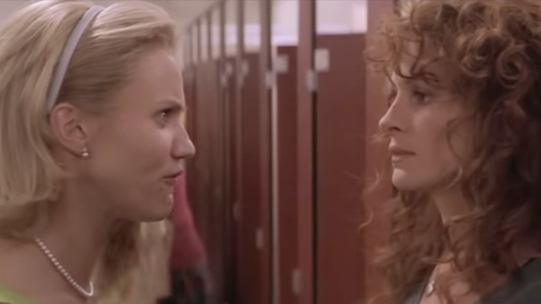 Cameron Diaz facing off against Julia Roberts in "My Best Friend's Wedding"