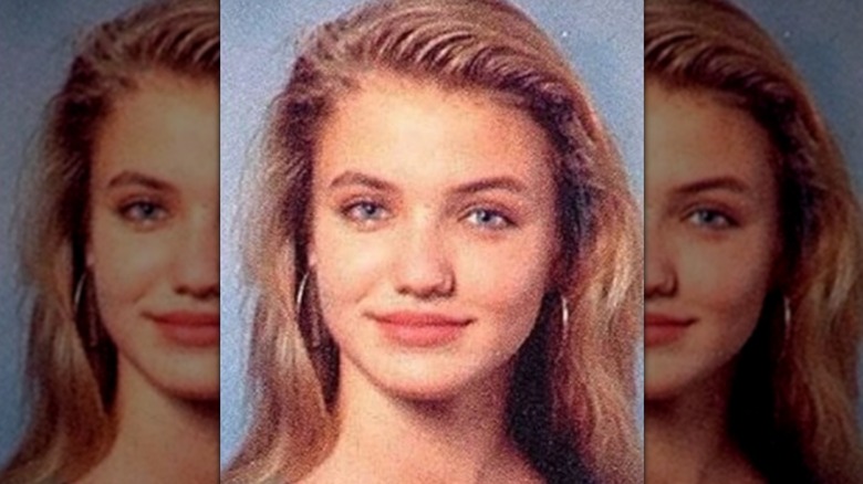 Cameron Diaz's high school yearbook photo