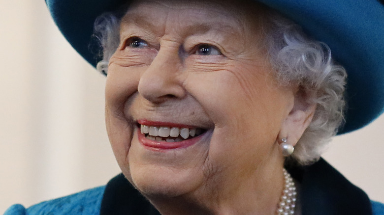 Queen Elizabeth smiling