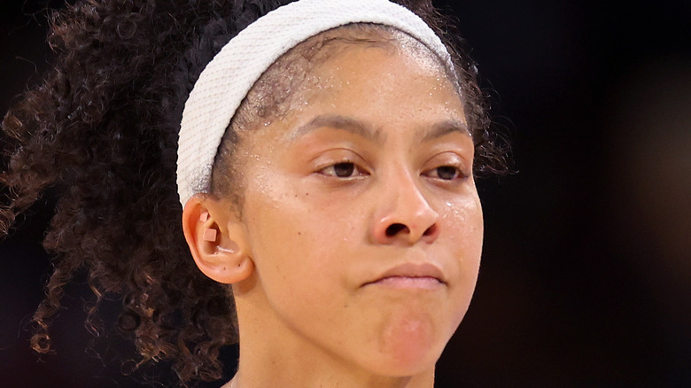 Candace Parker playing basketball