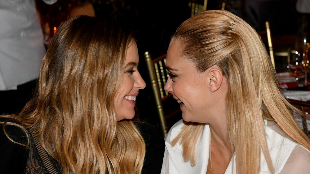 Cara Delevingne and Ashley Benson smiling