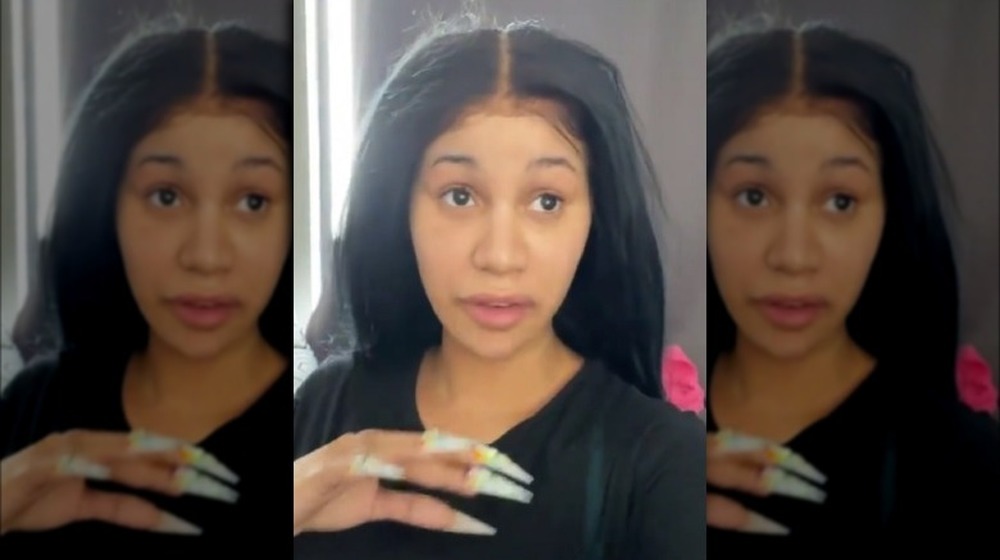 Cardi B with no makeup