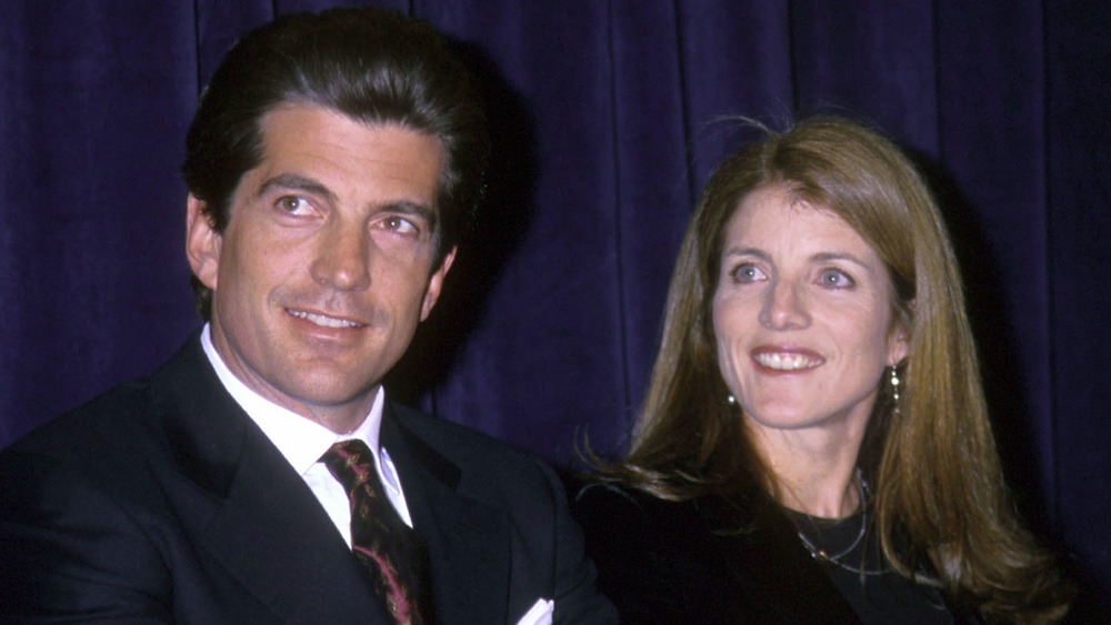 John F. Kennedy Jr. and Caroline Kennedy Schlossberg smiling