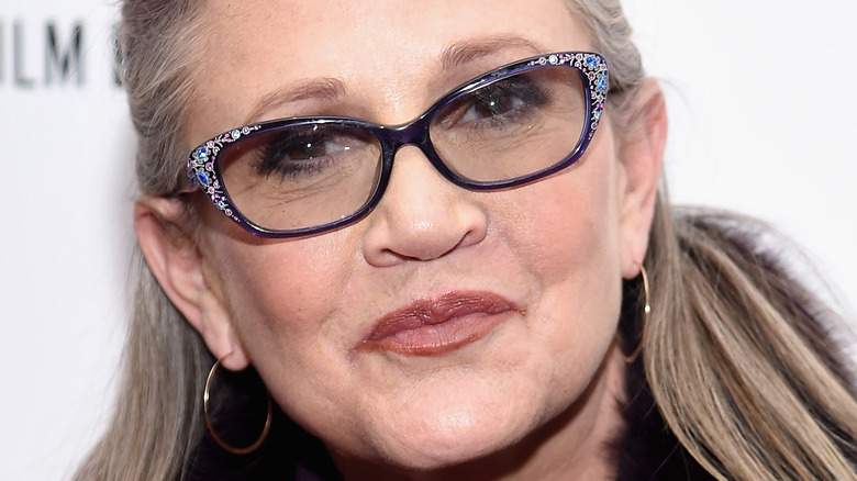 Carrie Fisher on the red carpet