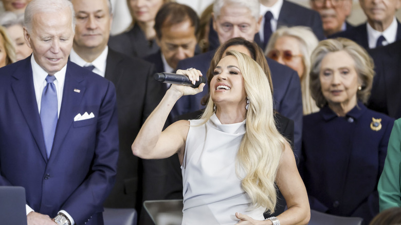 Carrie Underwood at Donald Trump's inauguration ceremony