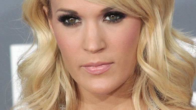 Carrie Underwood on a red carpet 