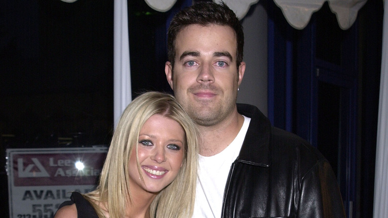 Carson Daly and Tara Reid pose together