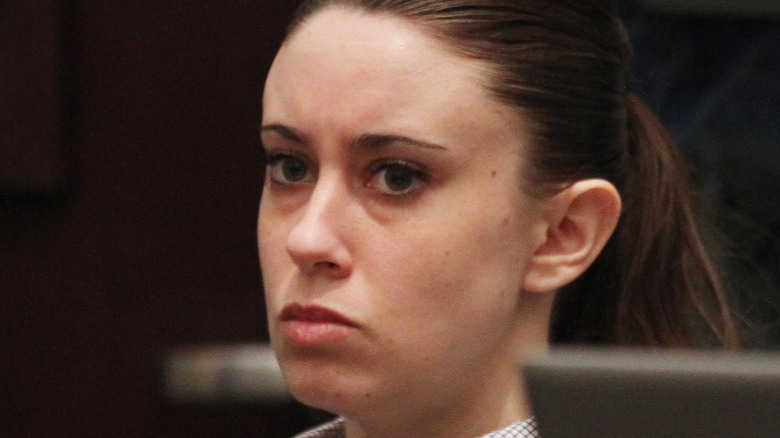 Casey Anthony serious in court