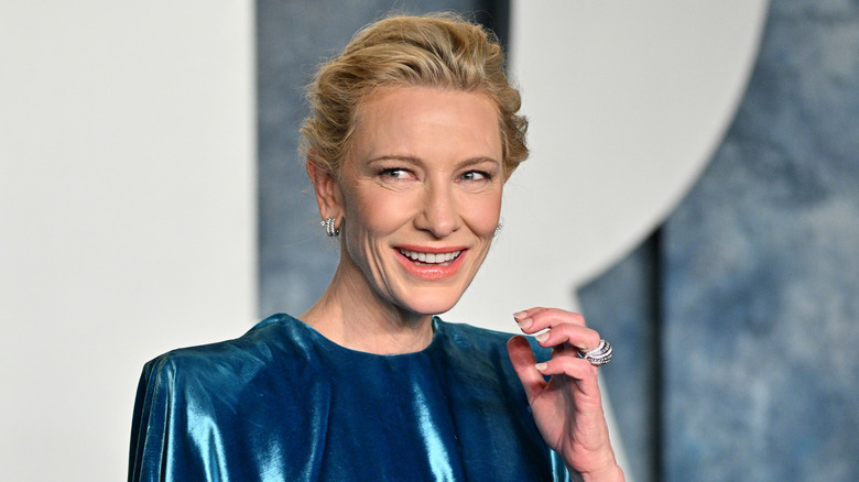 Cate Blanchett subtle smile