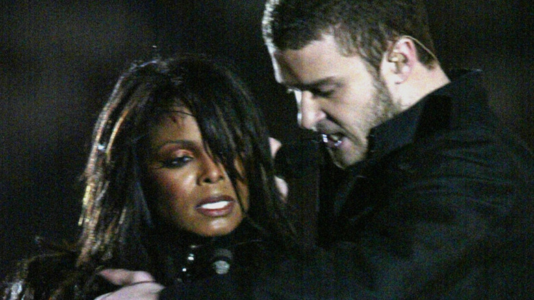 Justin Timberlake and Janet Jackson during their Sup