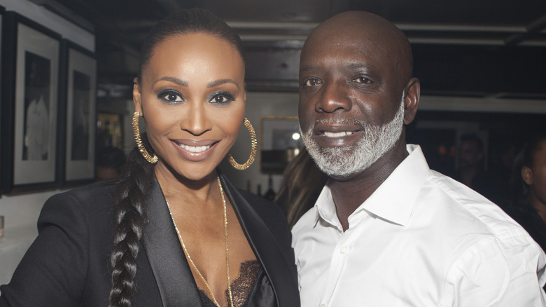 Cynthia Bailey, Peter Thomas smiling