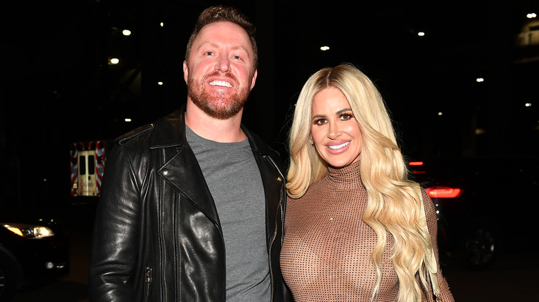 Kroy Biermann, Kim Zolciak smiling
