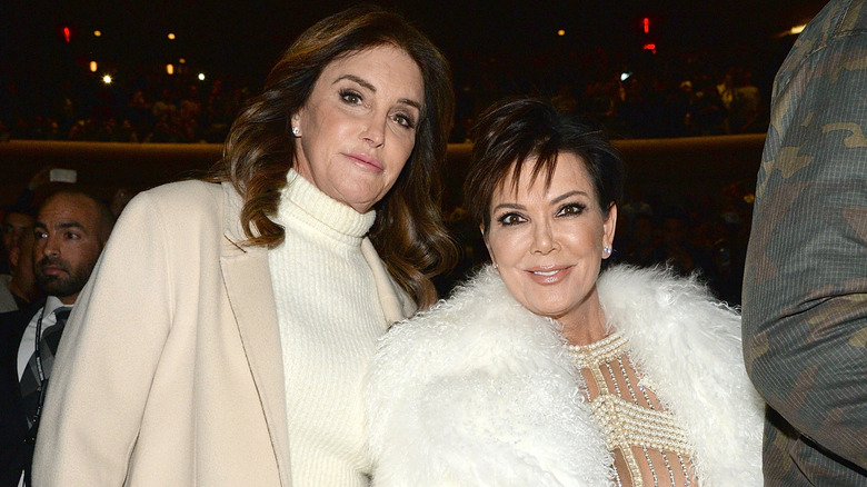 Caitlyn and Kris Jenner posing