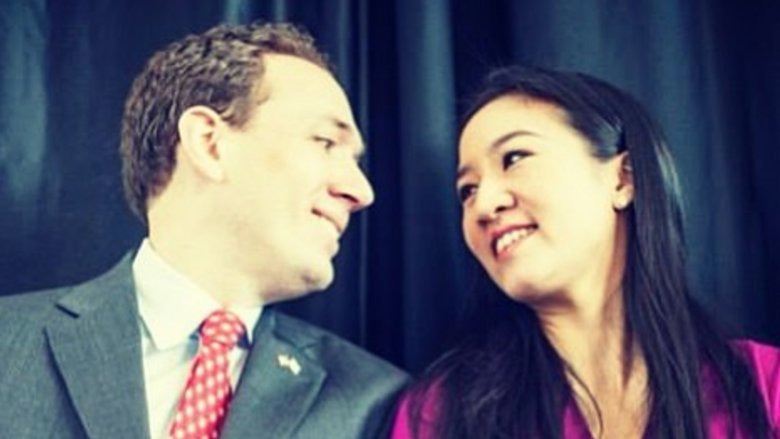 Clay Pell and Michelle Kwan