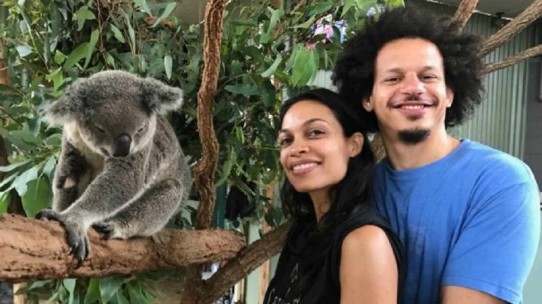 Rosario Dawson and Eric Andre