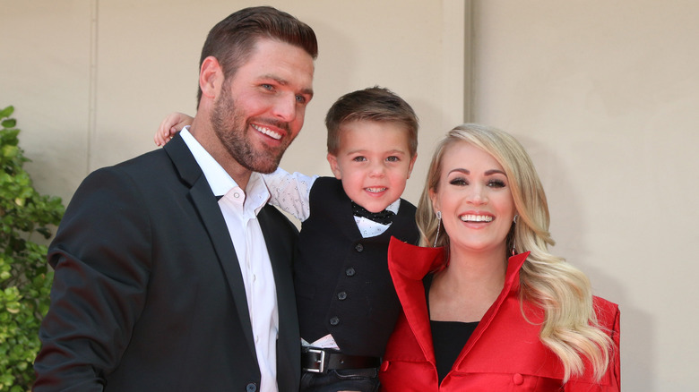 Carrie Underwood, Mike Fisher, and their son Isaiah
