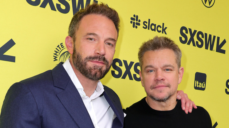Ben Affleck and Matt Damon smiling