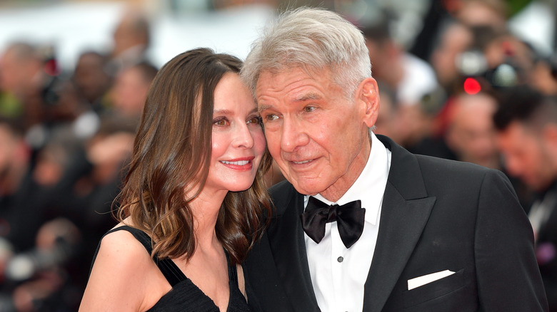 Calista Flockhart and Harrison Ford