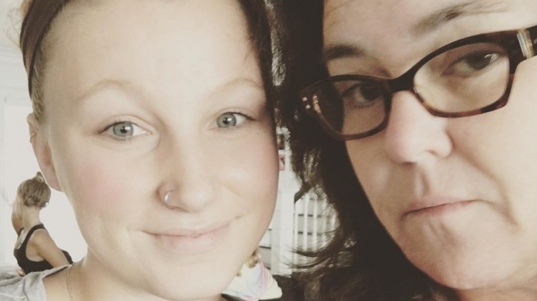 Chelsea and Rosie O'Donnell posing