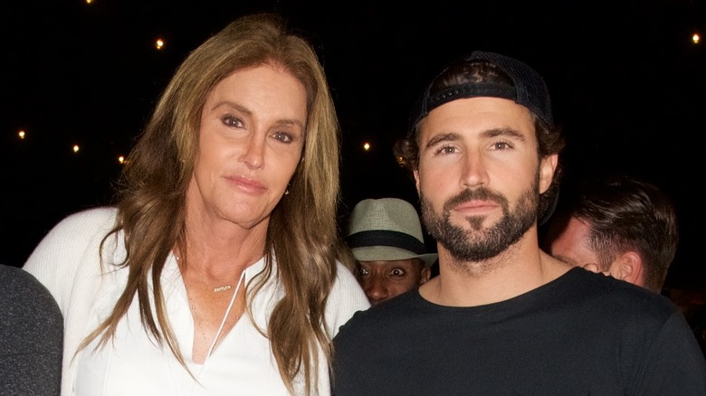 Caitlyn Jenner and Brody Jenner posing together