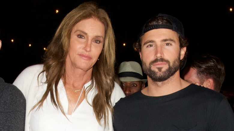 Caitlyn Jenner and Brody Jenner posing together