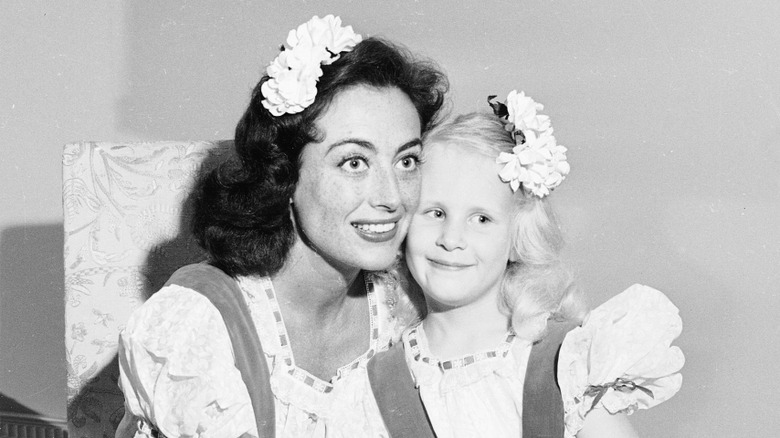 Joan and Christina Crawford posing together