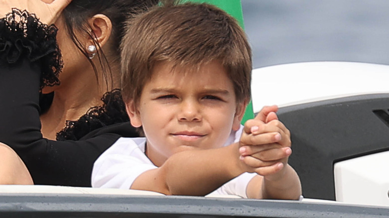 Reign Disick frowning 