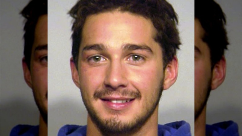 Shia LaBeouf's 2007 mugshot for criminal trespassing arrest