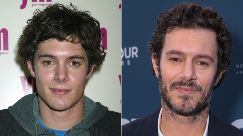 Split image of Adam Brody  then and now