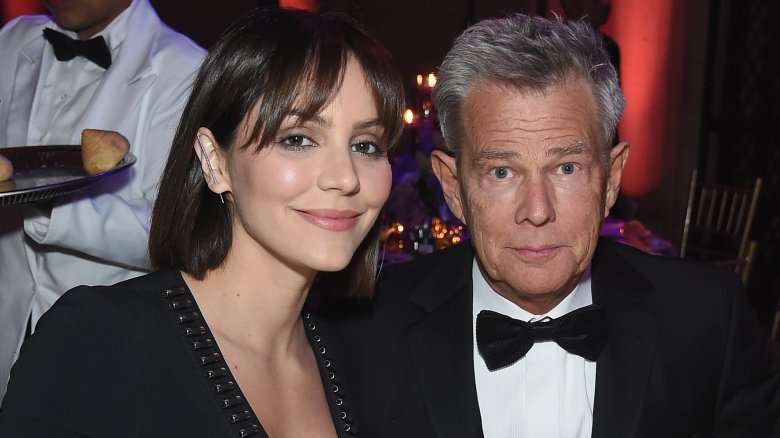 Katharine McPhee, David Foster posing together