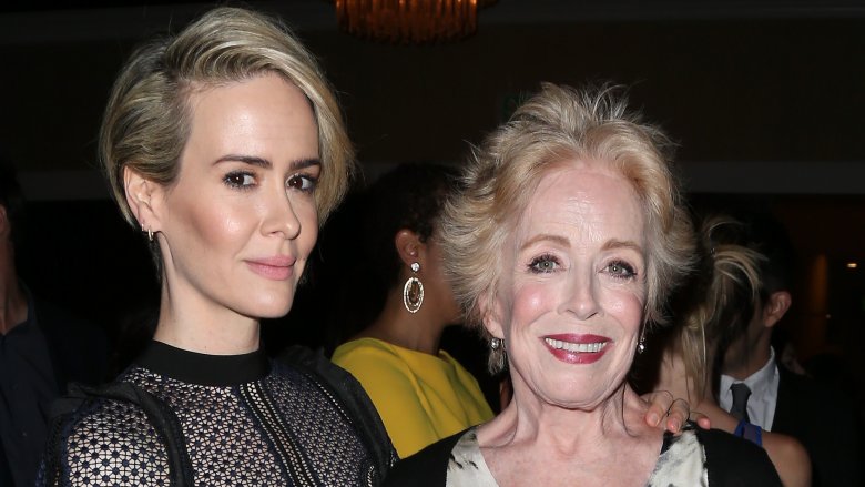 Sarah Paulson and Holland Taylor posing at an event