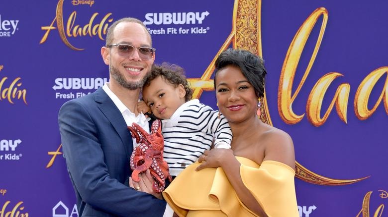 Vaughan Rasberry, Tatyana Ali and son Edward