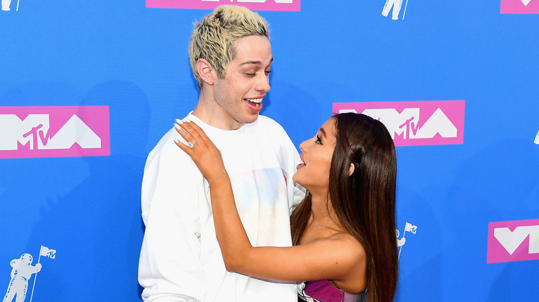 Pete Davidson with Ariana Grande