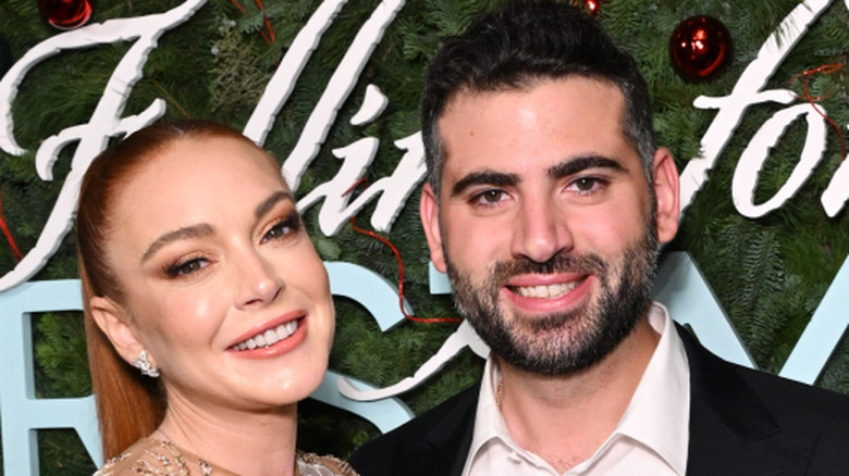 Lindsay Lohan Bader Shammas Falling for Christmas