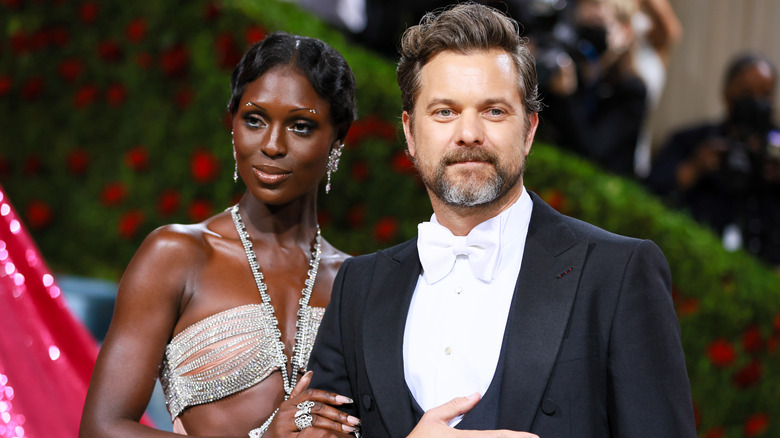 Jodie Turner-Smith and Joshua Jackson posing