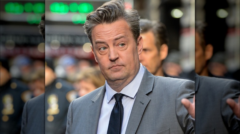 Matthew Perry raising eyebrows