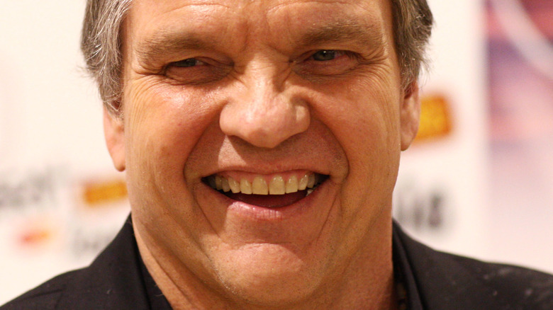 Meat Loaf smiles Brit Awards