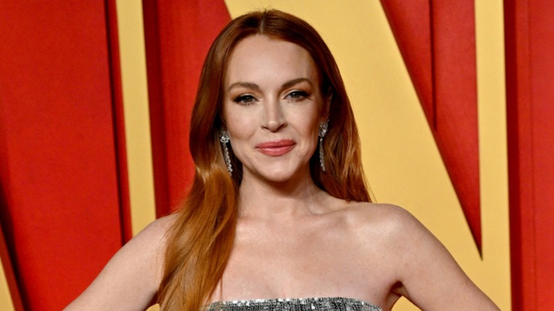 Lindsay Lohan smiling