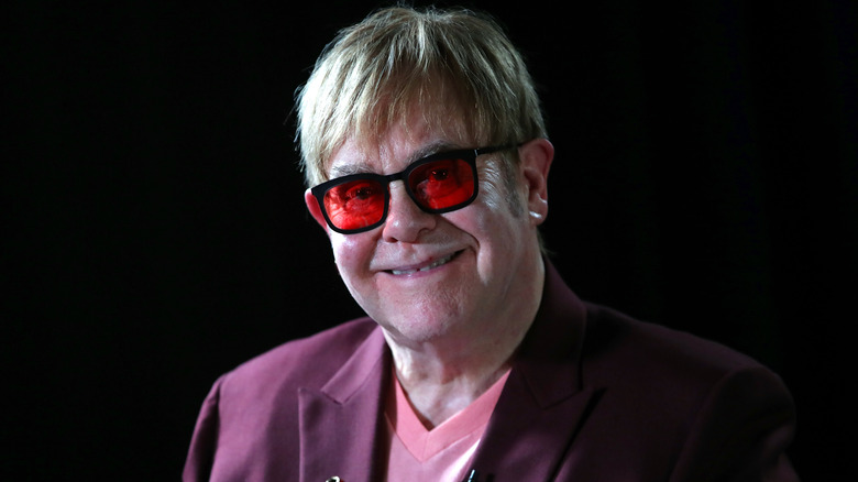 Elton John smiling
