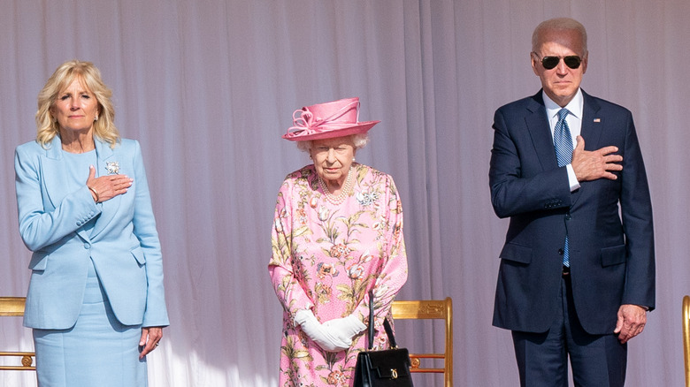 The Bidens and Queen Elizabeth II