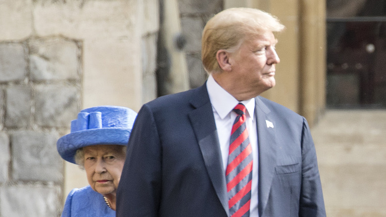  Queen Elizabeth II and Donald Trump
