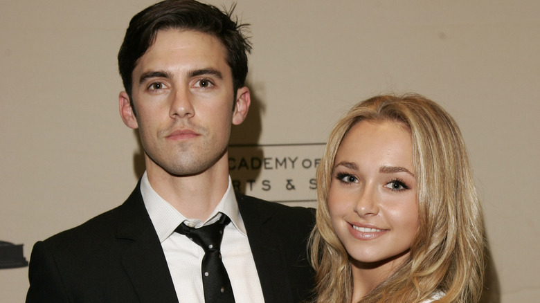 Hayden Panettiere and Milo Ventimiglia smiling