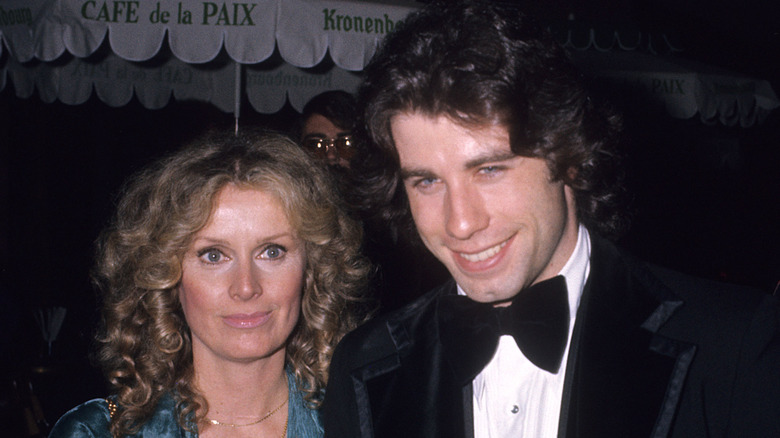 John Travolta and Diana Hyland smiling