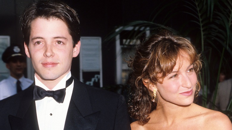 Matthew Broderick and Jennifer Grey attending an event