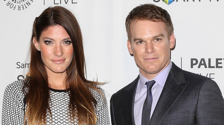 Jennifer Carpenter and Michael C. Hall smiling