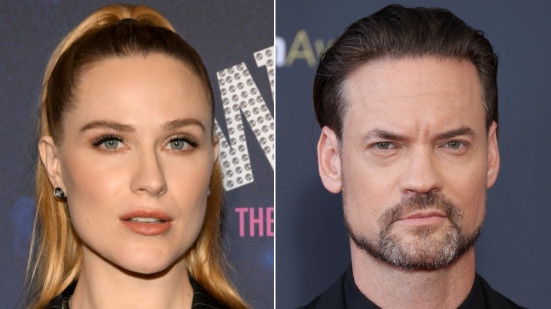 Evan Rachel Wood and Shane West posing for photos