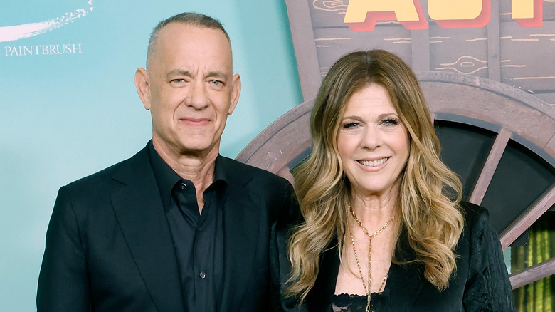 Tom Hanks and Rita Wilson smiling
