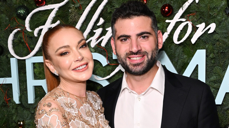 Lindsay Lohan Bader Shammas Falling for Christmas 