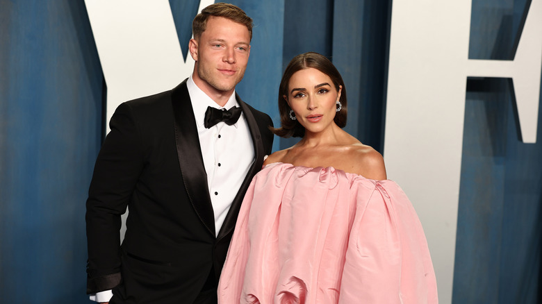 Christian McCaffrey and Olivia Culpo on the red carpet